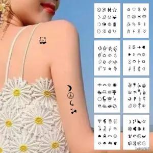 여성 데일리 팔목 발목 손가락 감성 미니타투 스티커 다양한 디자인 페이크 문신