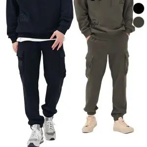 [체이스컬트] 기모 WORDING 그래픽 카고 조거 PANTS/2Color