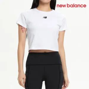 [하프클럽/뉴발란스]뉴발란스 여성용 반팔티 /J15- NBNEFCO312 10 / W 에센셜 중앙로고 반팔티 (SLIM)