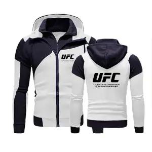 후드티 오버핏 후드집업 UFC 로고 프린트 2025 봄/가을 남자 남성 스포츠 여성 여자 이중 지퍼 패셔너블 커