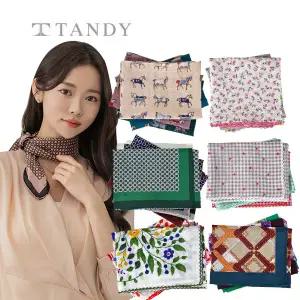 [30%즉시할인][탠디](3+1행사) 라스트썸머 면 손수건/린넨/마/실크 쁘띠 롱 주름 스카프/쇼핑백/선물추천
