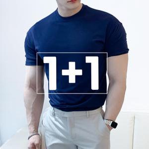 남자 머슬핏 반팔 기능성 쿨티셔츠 티