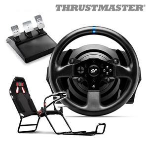 트러스트마스터 T300RS GT 에디션 레이싱 휠 +  GT LITE 레이싱 시트 패키지 (PS5,PS4,PC용) EM