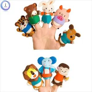 손가락 동물이야기/인형/놀이/손/사람/어린이/인형극/소품/역할/구연동화/완구/봉제/동물/사자/돼지