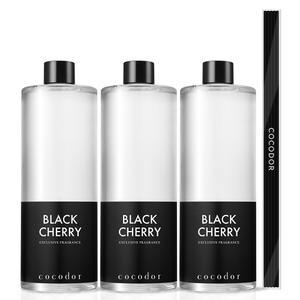 [2+1] 코코도르 디퓨저 리필액 500ml 3개+스틱5P 실내방향제 인테리어 블랙체리