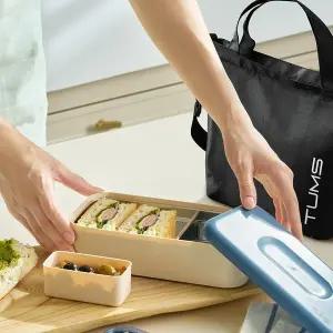 [텀스] 컬러샌드 스텐 런치박스 도시락통+도시락가방