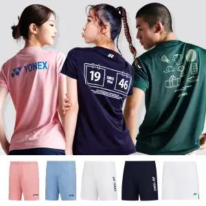 요넥스 YONEX-249TR001M 남성 여성 반팔 티셔츠 반바지 스커트