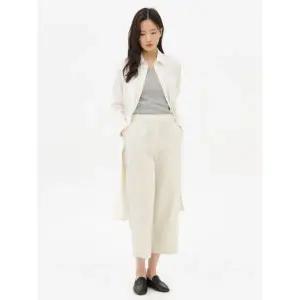 탑텐 여성 릴렉스 밴딩 치노 크롭 팬츠MSE2PP2201