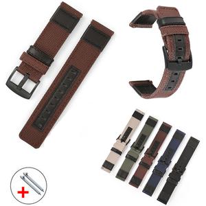 20mm 22mm 나일론 시계 스트랩 삼성 호환 갤럭시 워치 46mm 42mm 3 45mm 41mm 밴드 벨트 액티브 2 40mm 44m