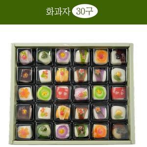 프리미엄 수제 화과자 30구 선물세트 전통 장인 달콤한 간식 디저트 명절감사답례 고급 선물, 30개, 45g(아이스박스포장)