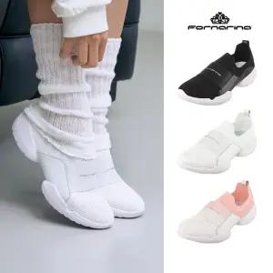 포나리나 [CJ최저가][최초가 179000 / 화이트 컬러225~230사이즈]초경량 아웃솔 슬립온 비바체 운동화 F233