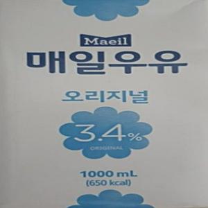 매일 멸균우유 오리지널 1000ml X 6팩