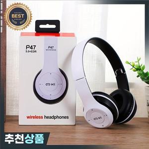 무선 헤드폰 5.0 블루투스 이어폰 접이식베이스 iPhone 용 메모리 TF 카드  Xiaomi Sumsamg 전화 마이크 헤