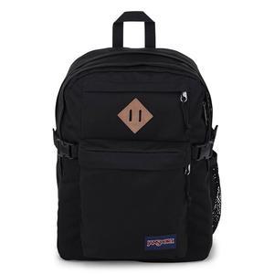 JanSport 메인 캠퍼스 백팩 - 여행 또는 직장 백팩, 15인치 노트북 슬리브 및 듀얼 물병 포켓, 블랙