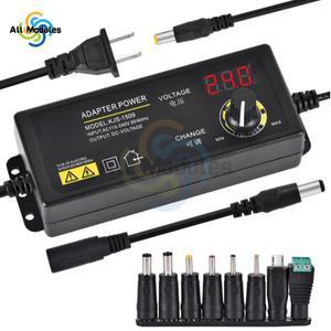 60W 범용 전원 공급 장치 DC 3V 36V 가변 어댑터 100V 240V 15A AC DC 변환기