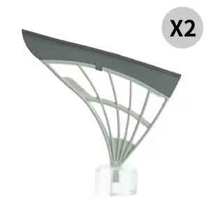 쓰리잘비2 빗자루 교체헤드 그레이 청소 대형 32cm X2