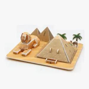 3D 입체 퍼즐 이집트 피라미드 유명 건축물 모형 만들기/3D입체퍼즐/3D퍼즐/건축물만들기/종이입체퍼즐/3D