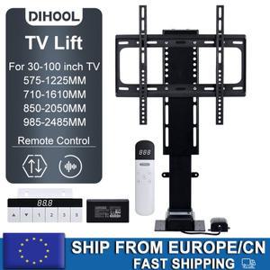 100인치 LCD LED용 대형 전동 TV 리프트 스탠드  스트로크 1500mm  하중 150kg  캐비닛 마운트 리프터  거