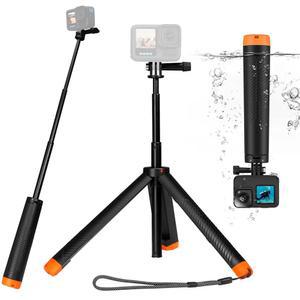 방수 셀카봉 플로팅 핸드 그립 삼각대, 연장 모노포드 폴 Go Pro Hero 13, 12, 11, 10, 9, 8, DJI OSMO 액션 5 4/3, Insta360 에이스, 가장 많은