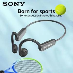 SONY 이어폰 Bluetooth 5.4 스포츠 무선 헤드폰 마이크 넥밴드 헤드폰이 포함된 골전도 헤드셋