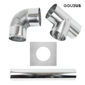 꾸버스 국산 화목난로 연통 65,90,110,125,150mm 펠렛난로 화로대