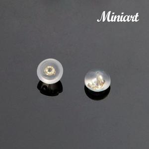 14K 실리콘 귀걸이 뒷마개 (1쌍)
