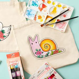 DIY 에코백 만들기 재료 캔버스 초등 가방 꾸미기 세트 무지 패브릭 천가방 키트 민화 전통 행사 단체 체험