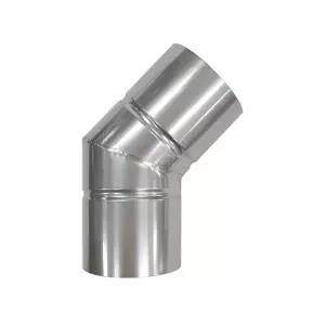 150mm 45도 엘보 /두께0.5mm 스텐연통 화목난로 벽난로 연도 150파이