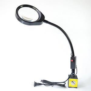 아로 127mm 8배10배 LED 마그네틱 자석 스탠드 확대경
