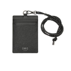 [닥스](강남점)DBHO0F145BK [JACOB] 블랙 가죽 목걸이형카드홀더