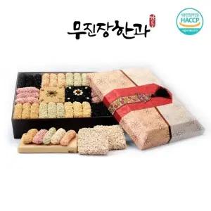 강릉무진장한과 선물세트 한지중(3단구성)