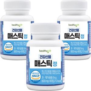 매스틱 정 식약처 인증 그리스 키오스 매스틱검 부모님 선물 분말 가루 600mg 90정 선물세트