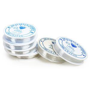 투명 우레탄 실 비즈 키링 재료 공예 줄 0.4mm-1.0mm 케이블 팔찌 구슬 파츠 진주 연결 끈 만들기 부자재