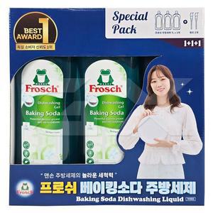 [프로쉬] 베이킹소다 주방세제 1L x3개 + 펌프2개 무료배송 gx