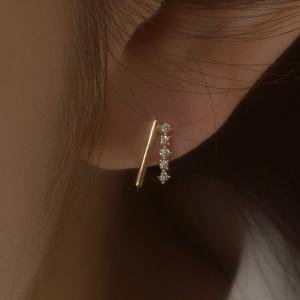 [더블유비엘]wbL 14k 질리 투라인 귀걸이 W