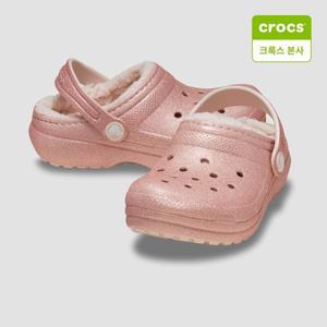 갤러리아 [크록스 본사](키즈) 클래식 라인드 글리터 클로그 K 207462-6UR