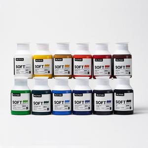 알파색채 소프트바디 아크릴물감 250ml 12색 세트 A / B
