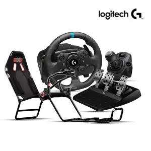 [Logitech]로지텍코리아 G923 트루포스 레이싱휠, 쉬프터,GT LITE 레이싱 스탠드 패키지(PS5/PS4/PC)SSG
