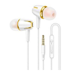 A25 유선이어폰 인 이어 헤드폰 3.5MM 커널형 이어폰 화이트골드 IP