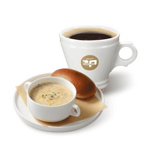 아메리카노(R)+크림 머쉬룸 스프&브레드