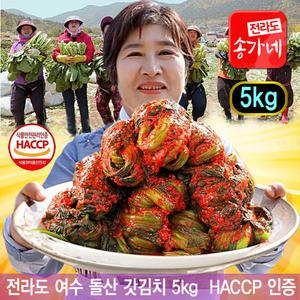 송가네 여수돌산갓김치 5kg 국내산 돌산갓 생산지
