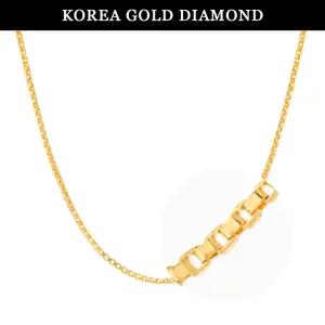 [한국금다이아몬드] 순금 목걸이 24k 금 여자 박스 체인 18.75g