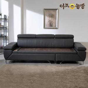 [이조농방][협탁증정]이조농방 틸렌트 천연가죽 칠보석판재 돌소파 3.5인용(...