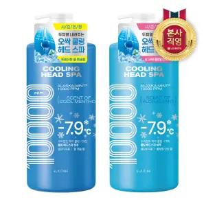 엘라스틴 쿨링 헤드 스파 샴푸 1000ml x 2개(2종 택1)
