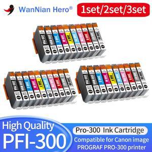 Canon imagePROGRAF PRO-300 프린터 용 10pcs/20pcs/30pcs PFI-300 PFI300 프리미엄 컬러 호환 프린터 잉크