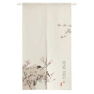 일본 커튼 주방 천 현관 가림막 일식집 일본식 폴리 에스터 출입구 사무실 호텔 객실 욕실 샤워실 베이지 용 난초 새 정전