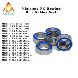 10PC MR85 2RS 모델 MR 5MM L850DD ABEC3 시리즈 5X8X2 블루 소형