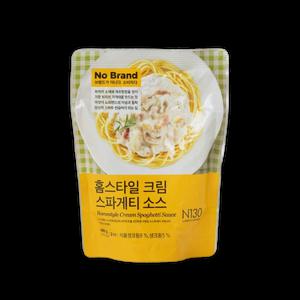 노브랜드 홈스타일 크림 스파게티 소스 400g 4개 밀키트 간식 저녁 캠핑