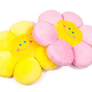 [갓샵] 스마일꽃 플라워 쇼파 방석 3color [카페 소파 캐릭터 귀여운 예쁜 핑크 쿠션]