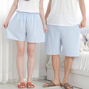 소프트 반바지 빅사이즈 8부 인견 지지미 파자마 5부 여름홈웨어 남여공용